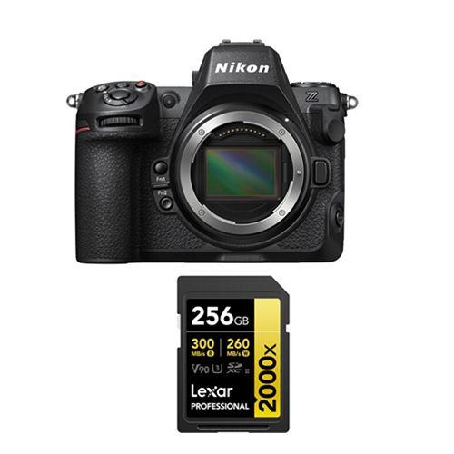 Nikon Z8 Boîtier+Lexar 256Go 2000x UHS-II carte mémoire SDXC professionnelle