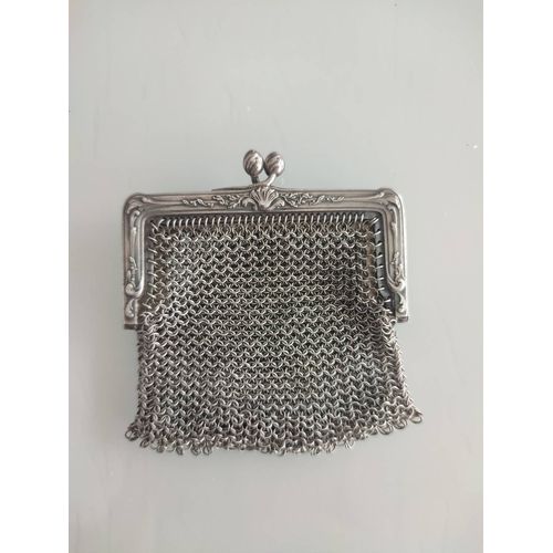 Ancien Porte Monnaie En Argent Massif