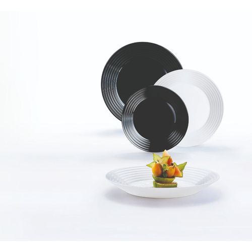 Set 18 Pcs Harena Blanc & Noir - Luminarc