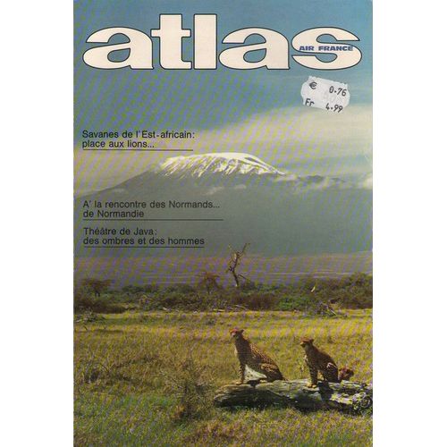 Atlas Air France  N° 129 : Savanes De L'est Africain, Les Normands, Théatre De Java