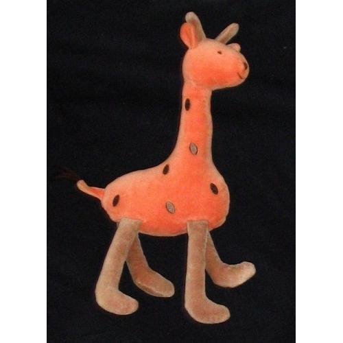 Peluche - Girafe Orange Et Marron