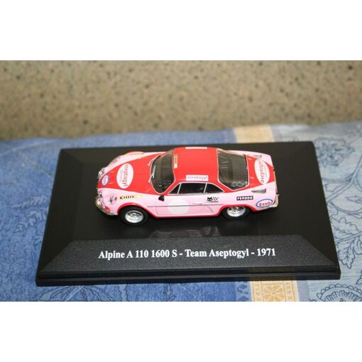 Voiture Miniature Eligor 1/43 Alpine A110 1600 S Team Aseptogyl Cibie 1971 - Occasion Collection