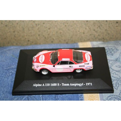 Alpine A 110 1600s - Team Aseptogyl - 1971 - 1/43ème-Eligor
