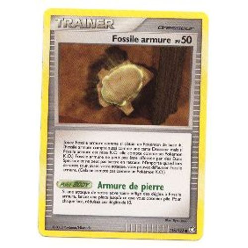 Fossile Armure 50pv 116/123 Diamant Et Perle Tresors Mystérieux