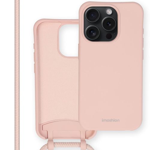 Imoshion Coque De Couleur Avec Cordon Amovible Iphone 15 Pro Rose