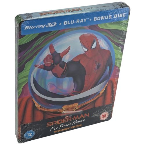 Spider-Man: Far From Home Blu-Ray 3d + 2d Blu-Ray Steelbook Limitée Zone Libre