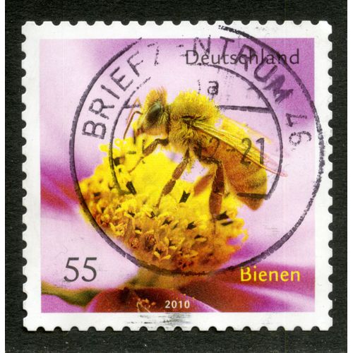 Timbre Oblitéré Deutschland, Bienen, 2010, 55