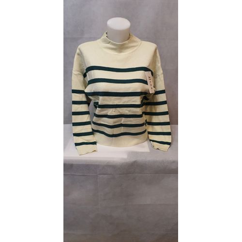 Pull Col Montant Beige Femme By-L-Studio Paris Taille Unique