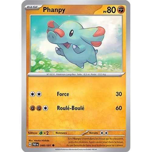 Carte Pokémon - Phanpy - 048/091 - Ev4,5 Destinées De Paldea