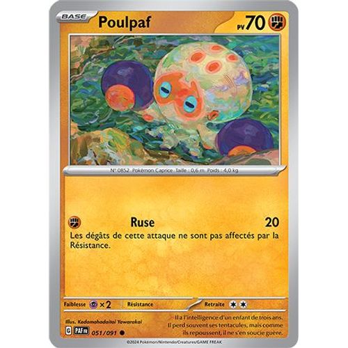 Carte Pokémon - Poulpaf - 051/091 - Ev4,5 Destinée De Paldea