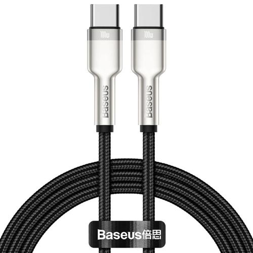 Baseus Cafule Series câble USB-C vers USB-C Métal 100 Watt 1 mètre Noir
