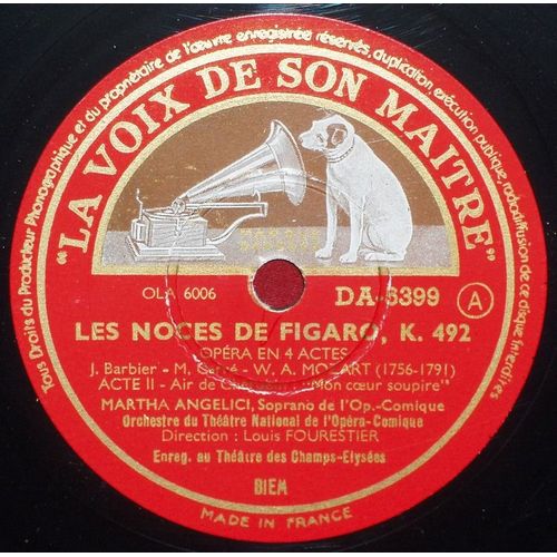 Les Noces De Figaro K 492 Airs De Chérubin