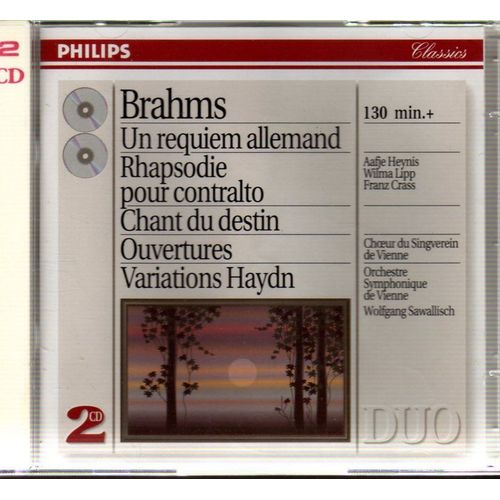 Requiem Allemand, Ouv. Tragique, Chant Du Destin Lipp; Crass; Symph. De Vienne;  