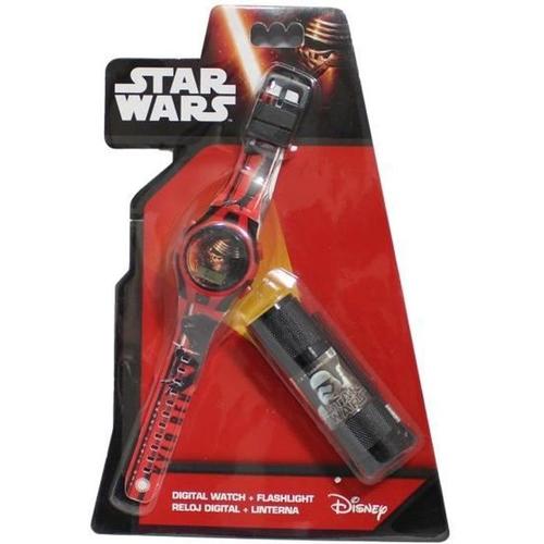 Montre Enfant Ado Digitale Star Wars Disney Plus Lampe Torche