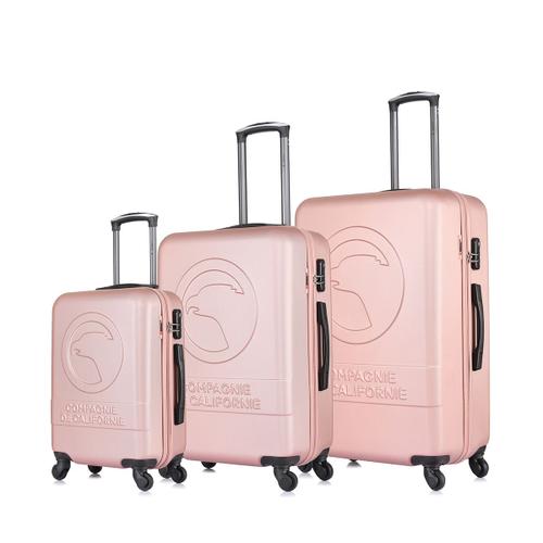 Compagnie De Californie - Ensemble de 3 valises à roulettes rose gold cc-t243 rose gold