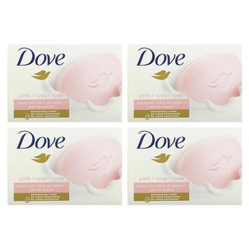 Dove Pain De Beauté Hydratant En Profondeur, Rose, 4 Barres, 106 G Chacune 