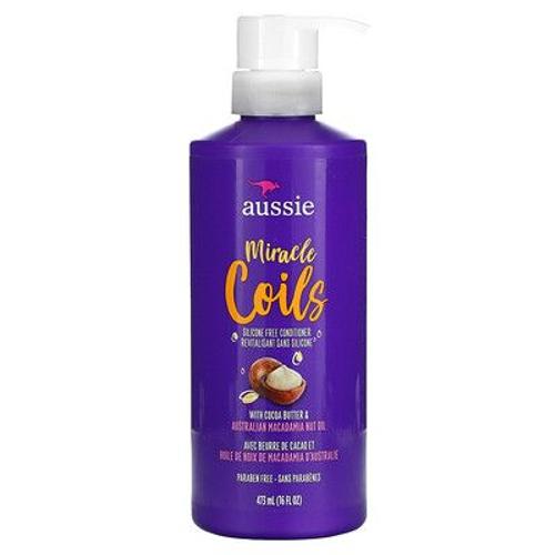 Aussie Miracle Coils, Après-Shampooing Sans Silicone, 473 Ml 