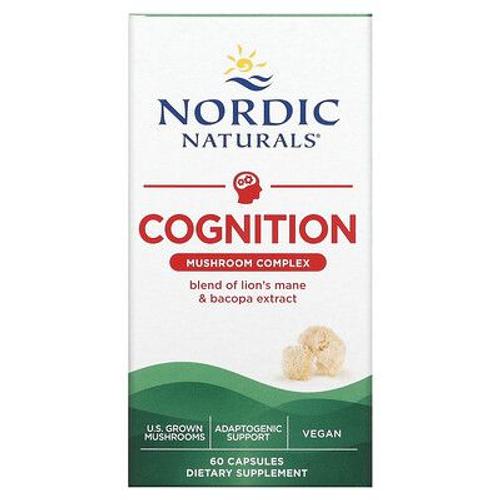 Nordic Naturals Complexe De Champignons Cognitifs, 60 Capsules 