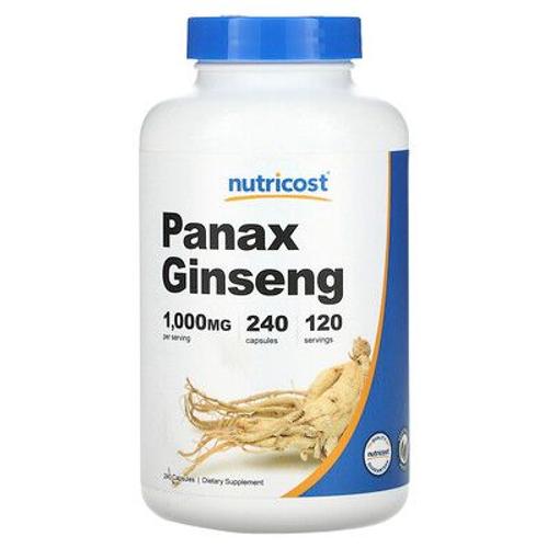 Nutricost Ginseng, 1000 Mg, 240 Capsules (500 Mg Par Capsule) 