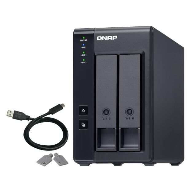 QNAP TR-002 Boîtier de disques de stockage Boîtier disque dur/SSD N...