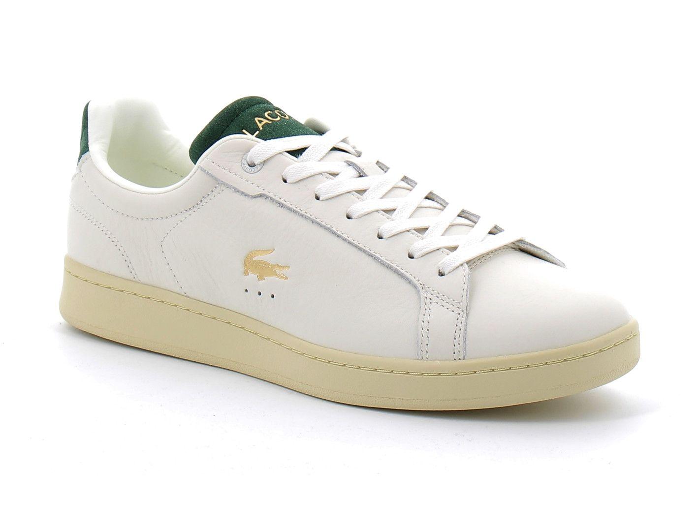 Lacoste Basket Pour Homme En Cuir Premium Carnaby Pro Blanc 42 Rakuten