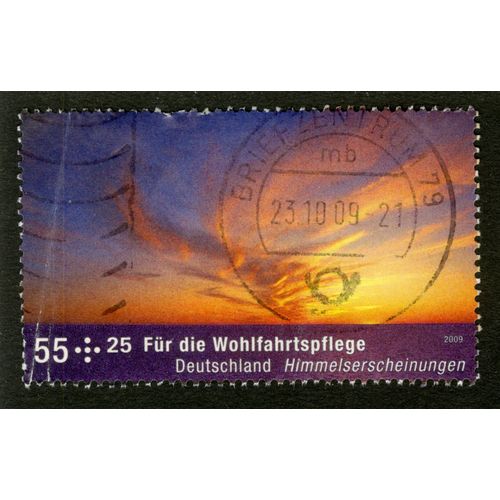 Timbre Oblitéré Deutschland, 25 Für Die Wohlfahrtspflege , Himmelserscheinungen, 2009, 55