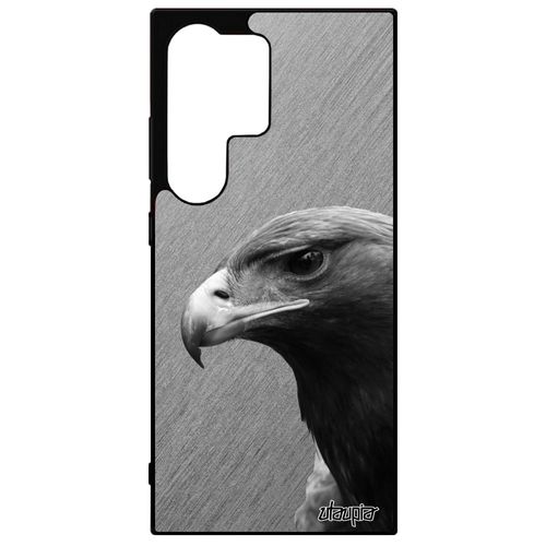 Coque Silicone Aigle S24 Ultra Caoutchouc Oiseau Design Rigide Housse Dessin Royal Gris Animal Effet Rapace Portable Samsung Galaxy