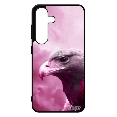 Coque Pour Samsung S24 Silicone Aigle Caoutchouc Ciel Animal Noir Smartphone Rose Royal Nuage Oiseau Animaux Rapace Pas Cher Galaxy