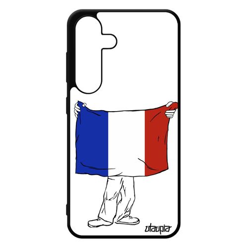 Coque Pour Samsung S24 Silicone Drapeau France Français Motif Jo Jeux Olympiques Foot Rugby Mobile Euro Coupe D'europe Etui Galaxy