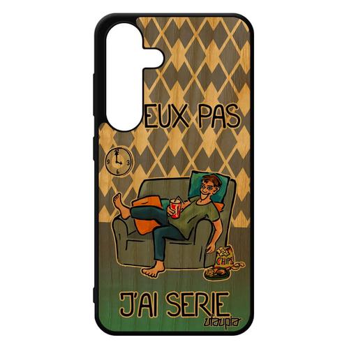 Coque Silicone Pour Samsung S24 Bois J'peux Pas J'ai Série Texte Etui Housse Bleu Bande Dessinée Je Manga Original Tele Jpeux Galaxy