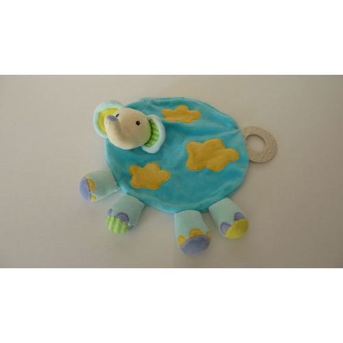 Doudou éléphant plat très bon état Babysun