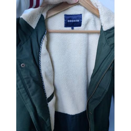 Parka/Manteau Droit À Capuche Vert Kaki Homme - Bonobo Taille S