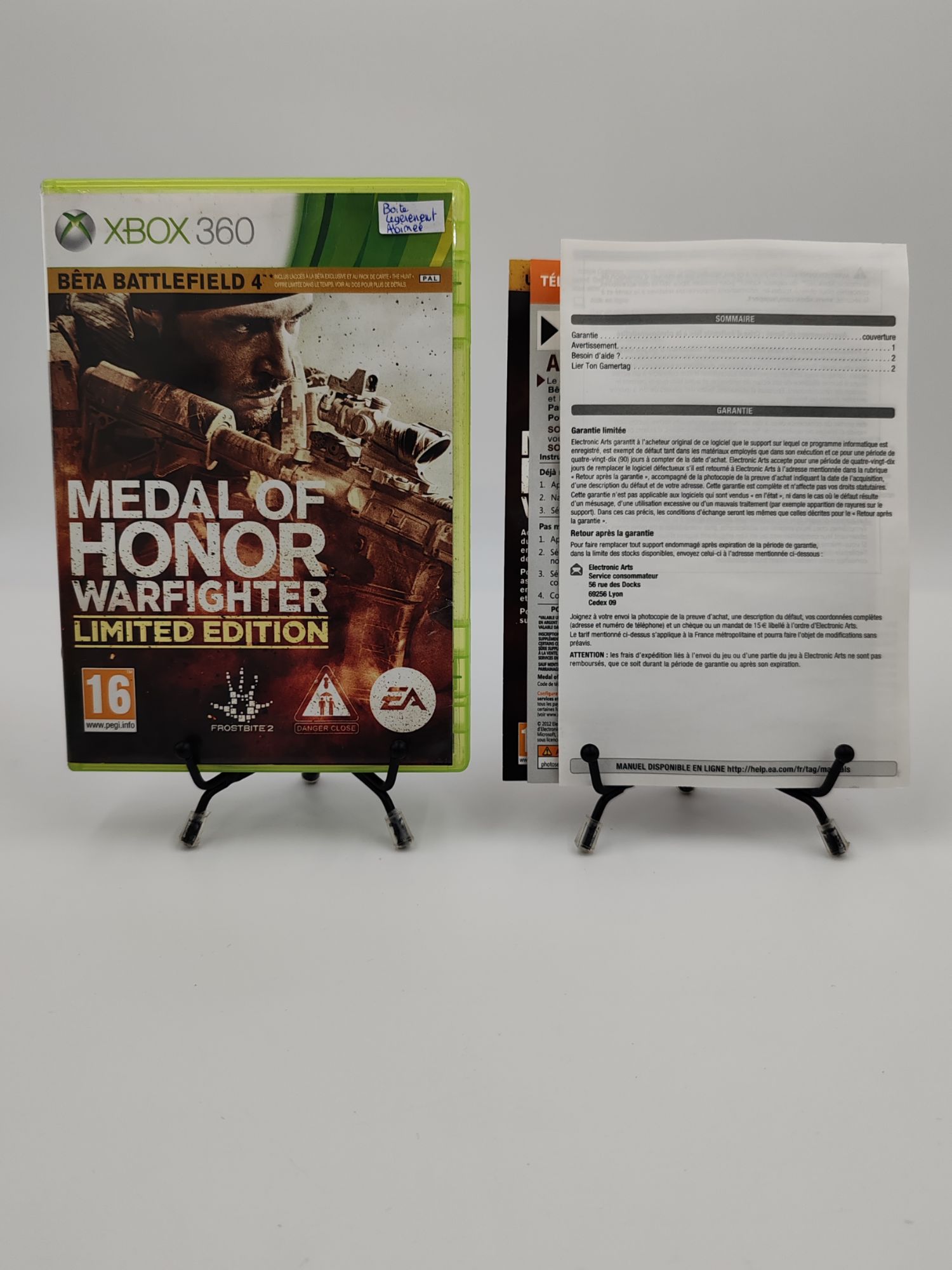 Jeu Xbox 360 Medal Of Honor Warfighter Limited Edition En Boite, Complet (Boite Légèrement Abîmée)