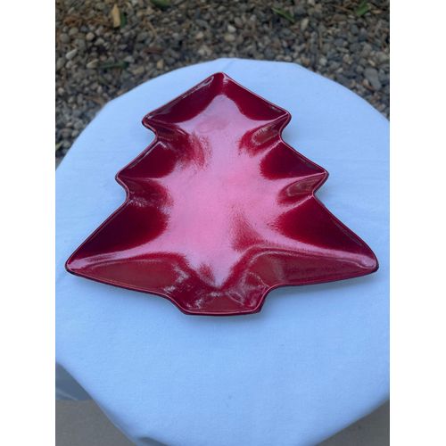 Plateau En Plastique En Forme De Sapin.