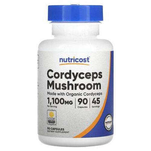 Nutricost Champignon Cordyceps, 1100 Mg, 90 Capsules (550 Mg Par Capsule) 