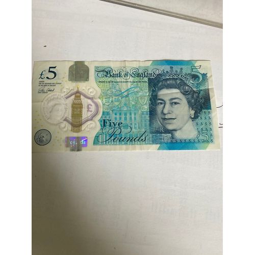 Billet 5 Pou Dd Effigie Reine