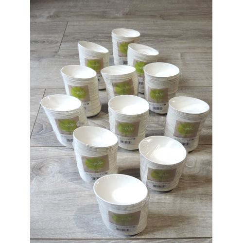 12 Paquets De Mini Assiettes Ovales Bagasse/50