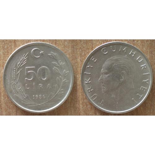 Turquie 50 Lira 1986 Piece Lirasi