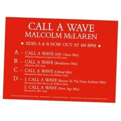 Malcolm Mclaren & The Bootzilla Orchestra - Call A Wave Remixes [12-Inch Single]