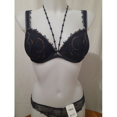 Soutien-Gorge Push-Up 90c Aubade Amour Précieux Cosmic Blue