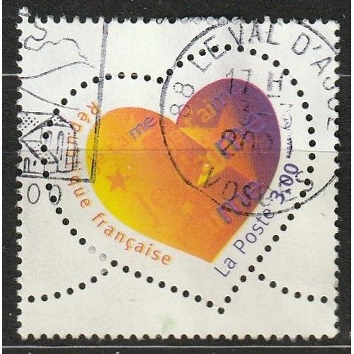 Saint Valentin Coeur "Je T'aime" 1999 Oblitéré N° 3218