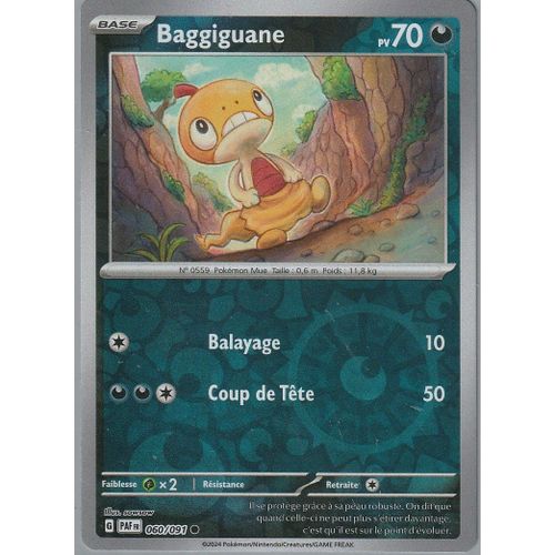 Carte Pokémon - Baggiguane - 060/091 - Reverse - Ev4,5 Destinées De Paldea