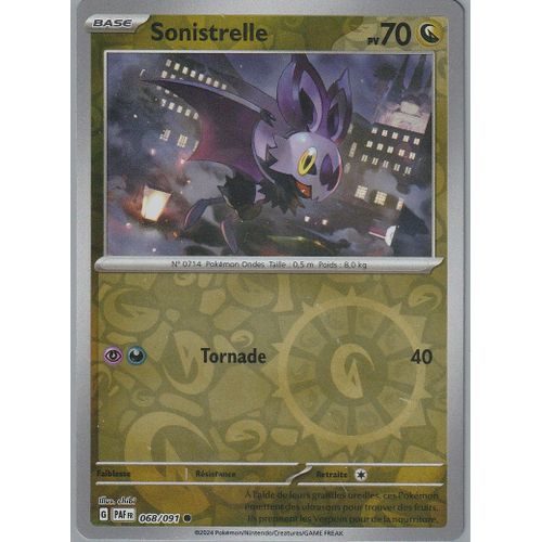 Carte Pokémon - Sonistrelle - 068/091 - Reverse - Ev4,5 Destinées De Paldea