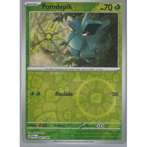 Carte Pokémon - Pomdepik - 001/091 - Reverse - Ev4,5 Destinées De Paldea