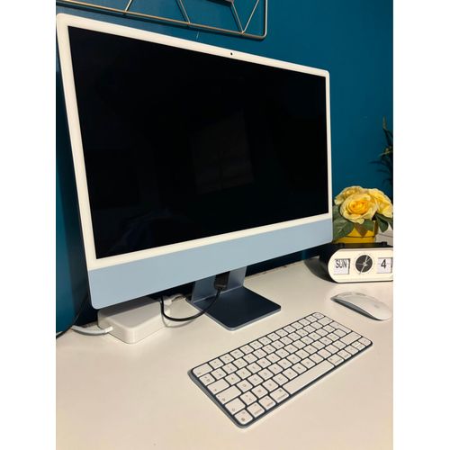 Apple iMac Bleu (écran Retina) M1 - Ram 8 Go - DD 250 Go