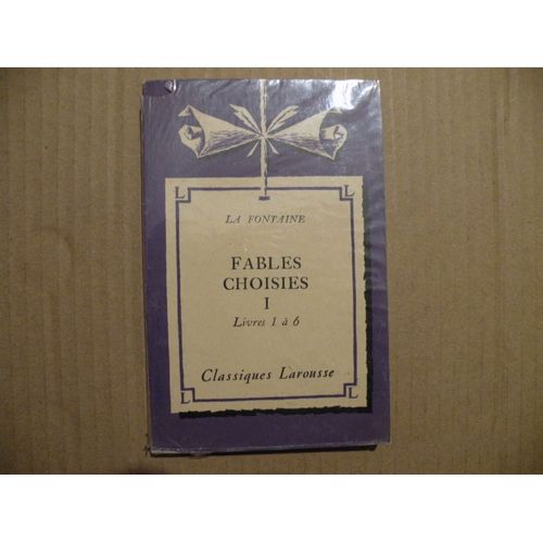 Brade Petit Classique Fables Choisies I De La Fontaine - Larousse - 1934