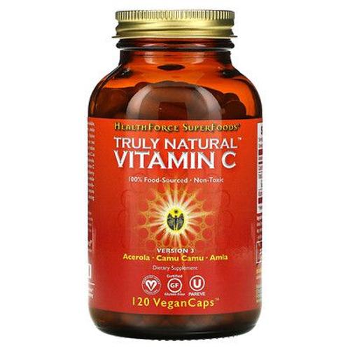 Healthforce Superfoods Vitamine C Véritablement Naturelle, 120 Capsules Véganes