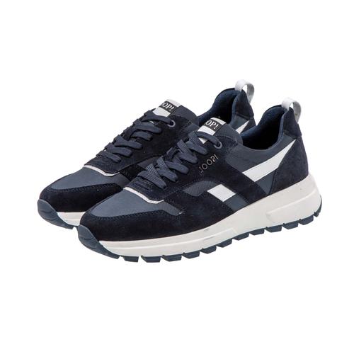 Joop! Sneakers Pour Hommes Stampa Fine New Hannis Xd6, Baskets, Cuir, Textile Bleu Foncé Eur