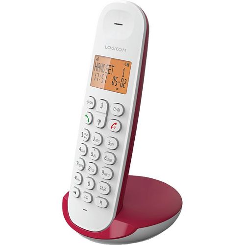 Téléphone Fixe sans Fil Logicom Iloa 150 Framboise