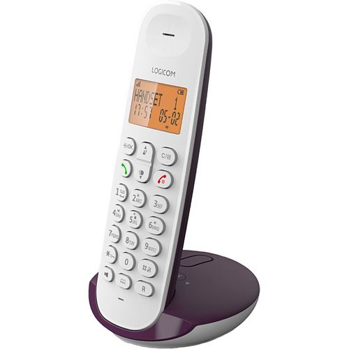 Téléphone Fixe sans fil Logicom Iloa 155T Aubergine